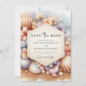 Save The Date Mariage unique à Boho Beach (Devant)