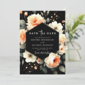 Save The Date Mariage unique couleur aquarelle (Debout devant)