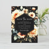 Save The Date Mariage unique de plage de taille (Debout devant)