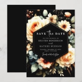Save The Date Mariage unique de plage de taille (Devant / Derrière)
