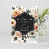 Save The Date Mariage unique de saisie de typographie (Debout devant)