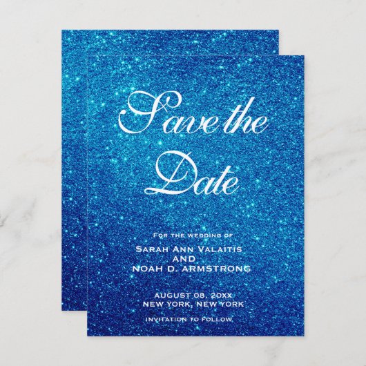 Save The Date Mariage | unique enregistrer les dates | PARTIES S (Devant / Derrière)