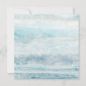 Save The Date Mariage Vagues de Plage Bleu de Mer Côtière (Dos)