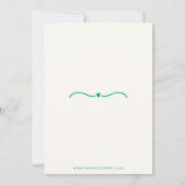 Save The Date Mariage vert combiné (Dos)
