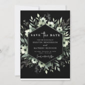 Save The Date Mariage vert de couleur d'eau minimale unique (Devant)