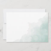 Save The Date Mariage vert de la mariée de Trenby (Dos)