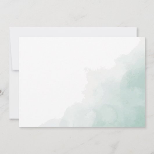 Save The Date Mariage vert de la mariée de Trenby (Dos)