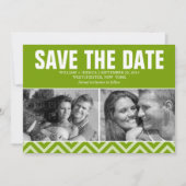 Save The Date Mariage vert moderne Enregistrer la date (Devant)