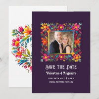 Mariage vibrant à l'aquarelle sur le thème de la f
