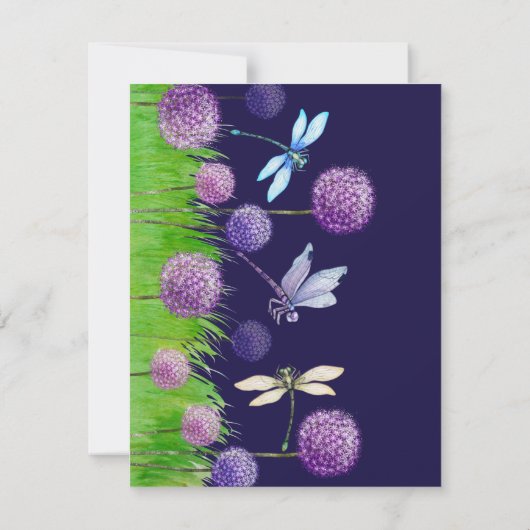 Save The Date Mariage violet enregistrer la date (Dos)