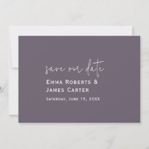 Save The Date Mariage Violet Prune Enregistrez la Date