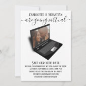 Save The Date Mariage virtuel Enregistrer la photo de date (Devant)
