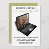 Save The Date Mariage virtuel Enregistrer la photo de date (Devant / Derrière)