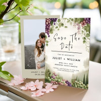 Mariage viticole de vigne de bois rural
