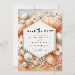 Save The Date Mariage Whimsical Chic Beach
