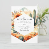 Save The Date Mariage Whimsical Personnalisé (Debout devant)