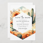 Save The Date Mariage Whimsical Personnalisé (Devant / Derrière)