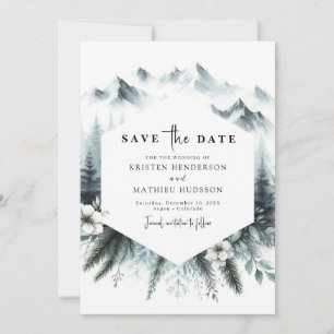 Save The Date Mariage Whimsical Pine Mountain