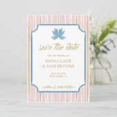 Save The Date Mariage White Lotus (Debout devant)