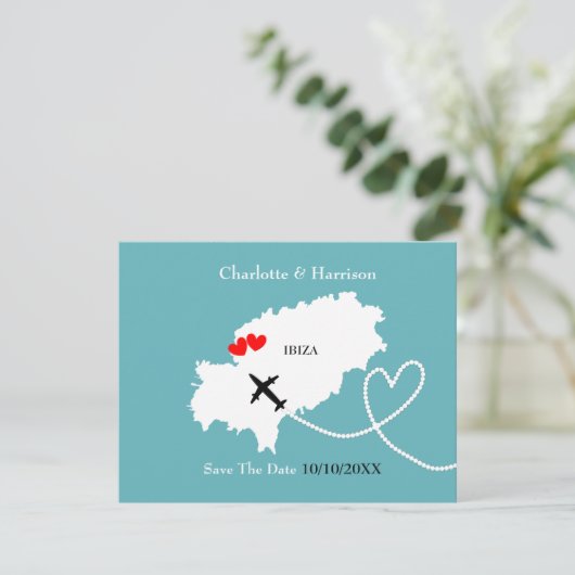 Save The Date Mariages à l'étranger Ibiza Sauvegarder la date (Debout devant)