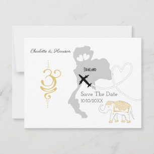 Save The Date Mariages À L'Étranger Thaïlande Enregistrer La Dat