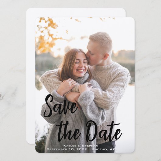 Save The Date Mariages, Anniversaire | Personnalisez-vous (Devant / Derrière)