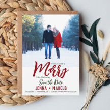 Marié Petit Noël Sauvez La Date