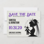 Save The Date Mariée avec mari poupée vaudou (Devant)