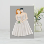 Save The Date Mariée & Mariée (Debout devant)