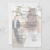 Save The Date mariée trouvant le chemin vers le mariage du mari (Dos)