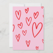 Save The Date Mariés mariées dessins à la main noir blanc  (Dos)