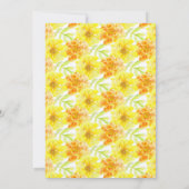 Save The Date Marigold jaune enregistrer la nouvelle date mariag (Dos)