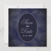 Save The Date Marine Bleu Bokeh Mariage Enregistrer La Date (Devant)