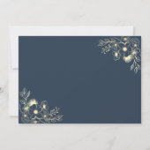 Save The Date Marine Bleu et Terracotta Mariage Enregistrer la d (Dos)