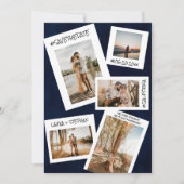 Save The Date Marine bleu médias sociaux 5 photo enregistrer la (Devant)