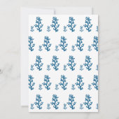 Save The Date Marine Bleu Seahorse Côte Tropicale (Dos)