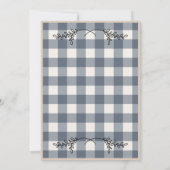 Save The Date Marine Bleue Plaid Foyer Pays Wreath (Dos)
