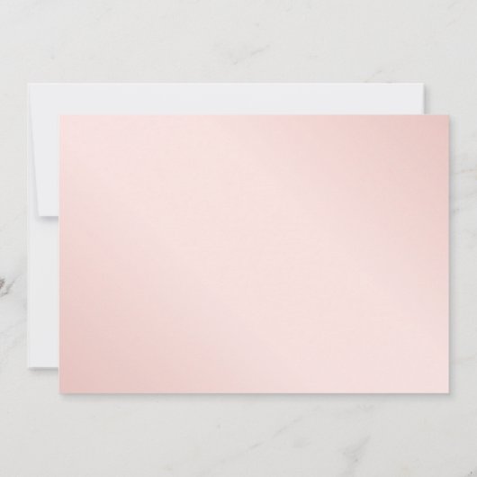 Save The Date Marine Blue Blush Rose Floral Mariage Enregistrer (Dos)