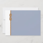 Save The Date ⚓️ Marine Blue & Dusty Blue Tying Le noeud Nautiqu (Dos)