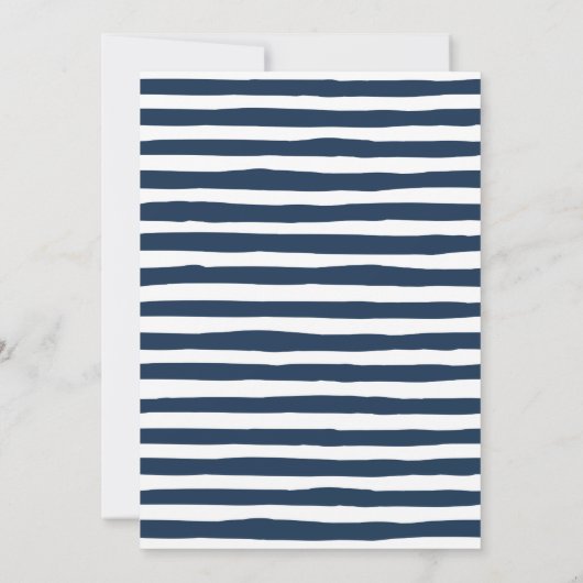 Save The Date Marine de typographie moderne (Dos)