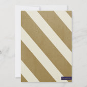 Save The Date Marine nautique et or Sauvez les dates (Dos)