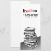 Save The Date Marque-page de définition de Freadom (Devant / Derrière)