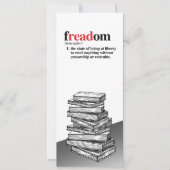 Save The Date Marque-page de définition de Freadom (Devant)