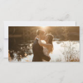 Save The Date Marque-page romantique Écriture élégante Enfin Pho (Dos)