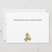 Save The Date Marron vert été hamac bohème chic plantes (Dos)