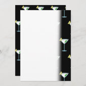 Save The Date Martini Amateurs Cocktail Verre Bartender Alcool (Devant / Derrière)