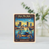 Save the date | Maryland Invitation Briefkaart (Staand voorkant)