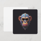 Save The Date Masque de chimpanzé orné (Devant / Derrière)