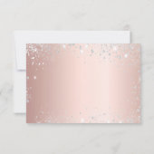 Save The Date Masque d'or rose masqué Quinceanera (Dos)