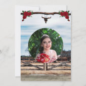 Save The Date Masquerade Ranch Quinceañera con Foto (Dos)